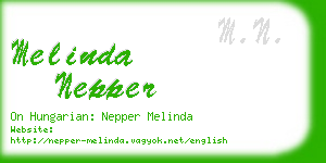 melinda nepper business card